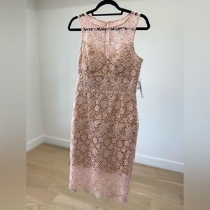 Bisou Bisou light pink lace dress
